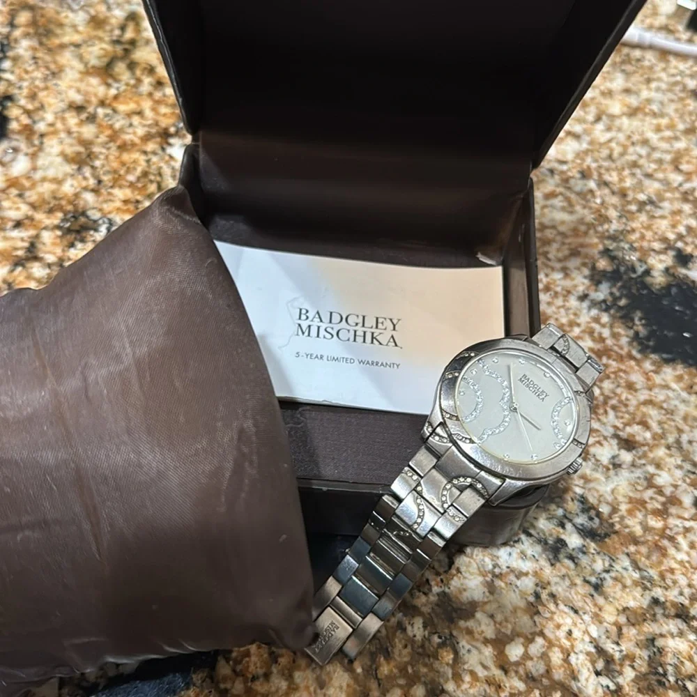 Badgley Mischka elegant silver
